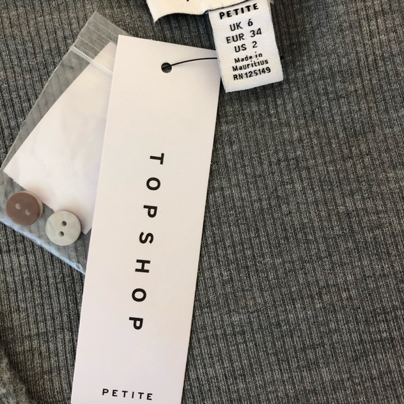 NWT Topshop cropped long sleeve - Picture 2 of 2